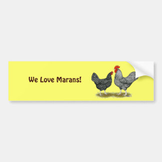 Marans: Cuckoo Pair Bumper Sticker
