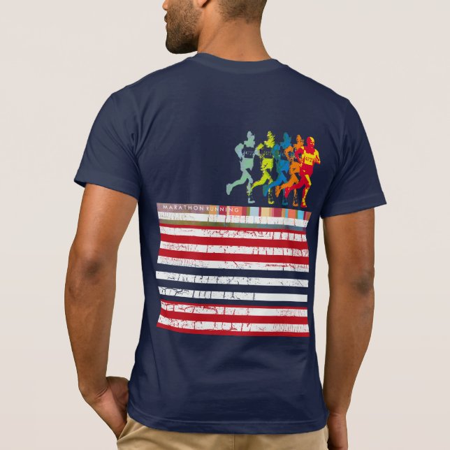 marathon . athletic marathoner T-Shirt (Back)
