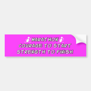 Marathon bumper sticker