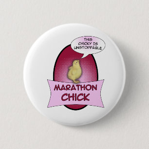 Marathon Chick 6 Cm Round Badge