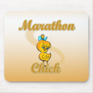 Marathon Chick Mouse Pad