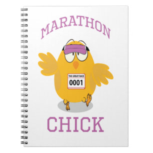 Marathon Chick Spiral Notebook