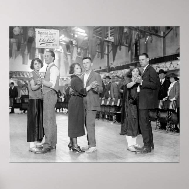 Marathon Dancers, 1923. Vintage Photo Poster (Front)