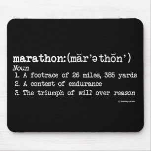 Marathon Definition Mouse Pad