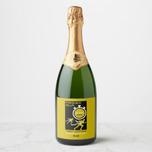 Marathon Event Finisher Gift Sparkling Wine Label