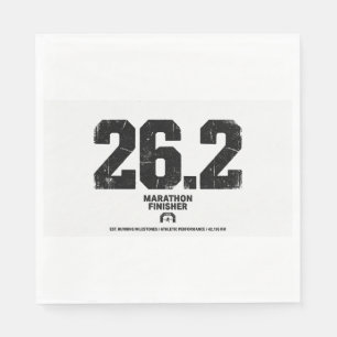 Marathon Finisher 26.2 Miles Running Gift Napkin