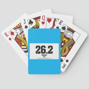 Marathon Finisher 26.2 Miles Running Gift Playing Cards