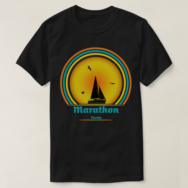 Marathon Florida Sailing TShirt (Design Front)