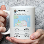 Marathon | Half Marathon Best Runner Gift  Coffee Mug<br><div class="desc">Perfect gift for runners! 0 customisable.
Customised Gps Map Activity Mug for runners,  cyclists,  trekkers,  and swimmers.</div>