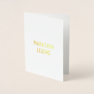 Marathon Legend congratulations good luck card