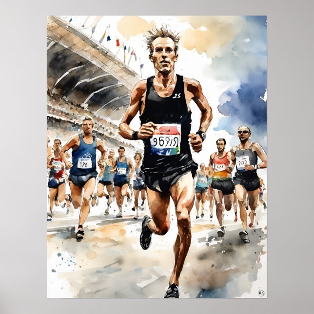 Marathon Man Art Print (Front)