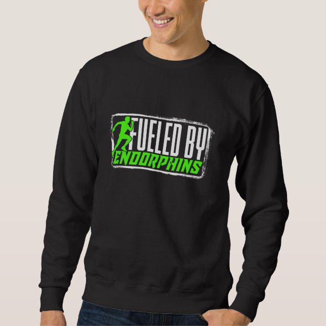 Marathon Marathoner Fuelled By Endorphins Sweatshirt (Front)