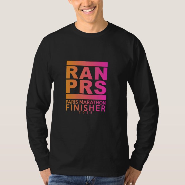 Marathon PARIS 2025 Finisher T-Shirt (Front)