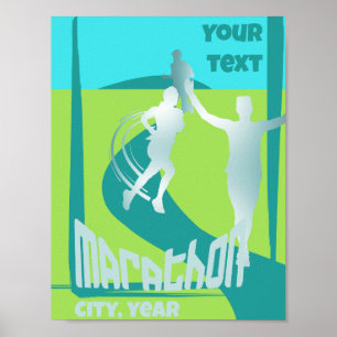 Marathon run runner club wall decoration 