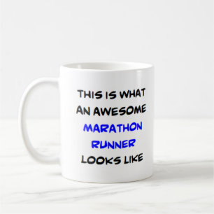 marathon runner, awesome coffee mug