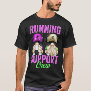 Marathon Runner Gnome For Teacher Running Support  T-Shirt
