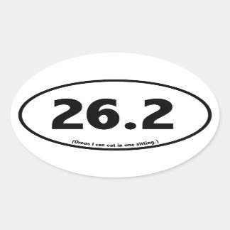 Marathon Runner Humour Sarcastic Parody Sticker