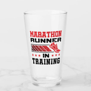 Marathon Runner In Training Glass