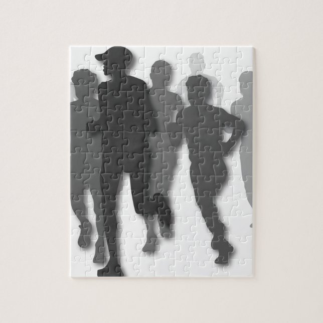 marathon runner jigsaw puzzle (Vertical)