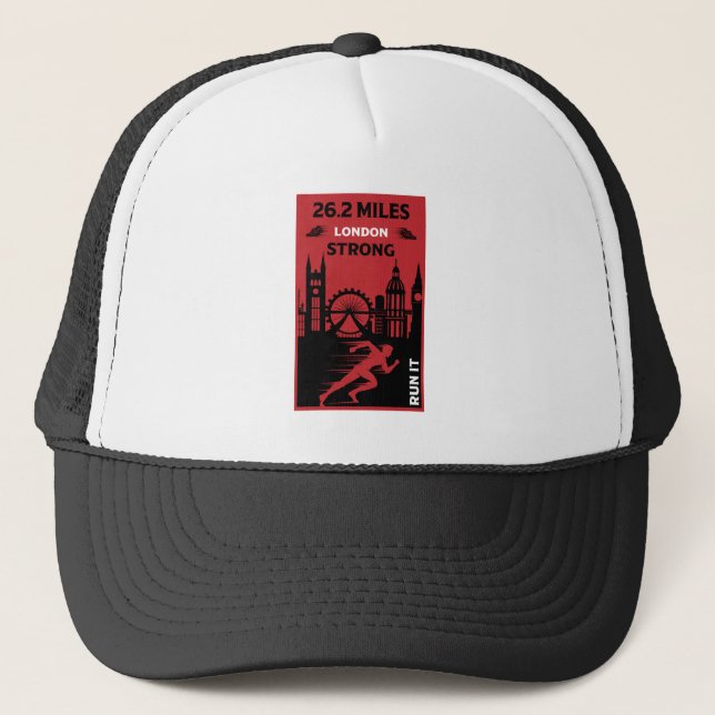 Marathon Runner London 26.2 Trucker Hat (Front)