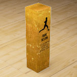 Marathon Runner Monogram Script Gift Box<br><div class="desc">When you buy a wine gift box you’re giving more than just the wine itself; you’re providing an experience — the memories, the flavors, the buzz — of drinking that wine, and also the joy that comes along with doing so. It's not a surprise unless it comes out of a...</div>