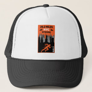 Marathon Runner New York 26.2 Trucker Hat