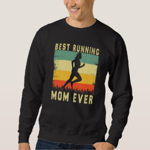 Marathon Runner Rad Mom Coach Best Running Mom Mot Sweatshirt