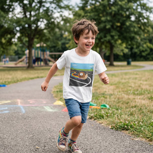 Marathon Runner Snail Cute Rainbow Trail T-Shirt