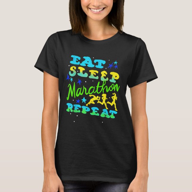 Marathon Runners Novelty Gift T-Shirt (Front)