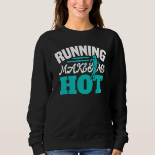 Marathon Running Motif For Runners N Joggers 1 Sweatshirt