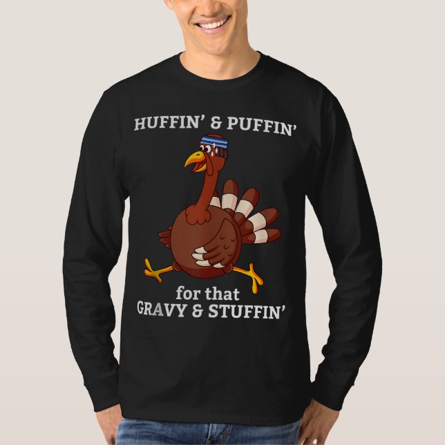 Marathon Running Turkey Trot Funny Group Team Gift T-Shirt (Front)