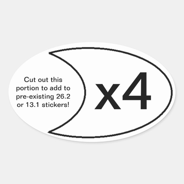 Marathon Sticker x4 (Front)