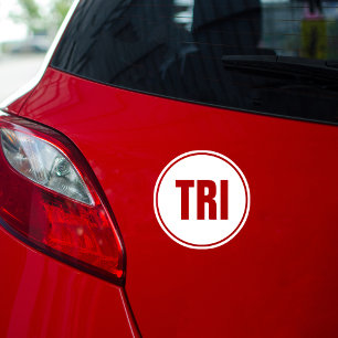 Marathon TRI Running Classic Round Sticker
