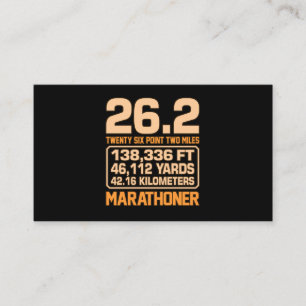 Marathoner Half Marathon Runner Running Lover Grap Enclosure Card