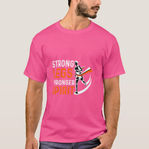 Marathoner Strong Legs Training Jogging Cardio Run T-Shirt