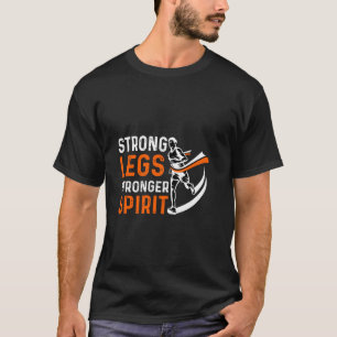 Marathoner Strong Legs Training Jogging Cardio Run T-Shirt