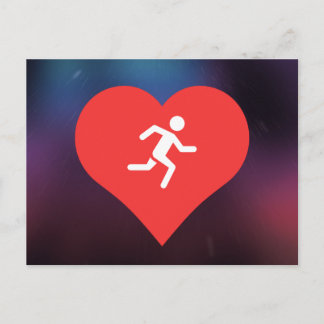 Marathons Pictogram Postcard