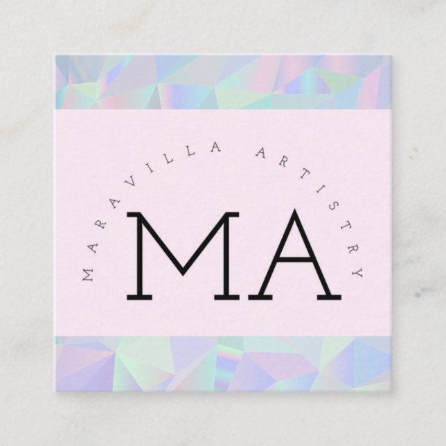 Maravilla Artistry Square Business Card (Front)