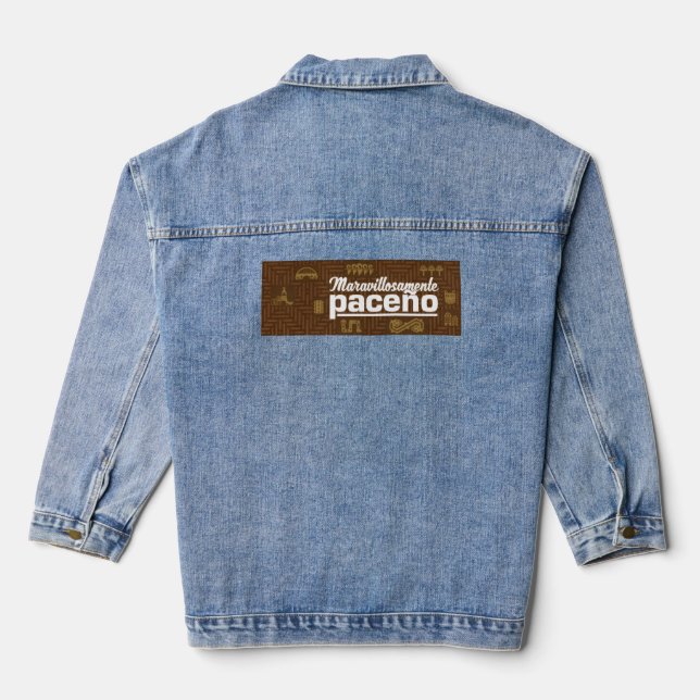 Maravillosamente paceño denim jacket (Back)