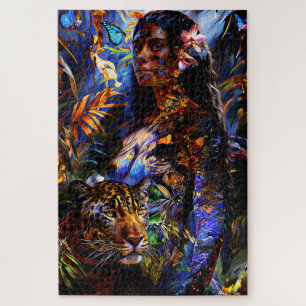 “Marayuna” -  Forest Palette - Women In Amazonia Jigsaw Puzzle