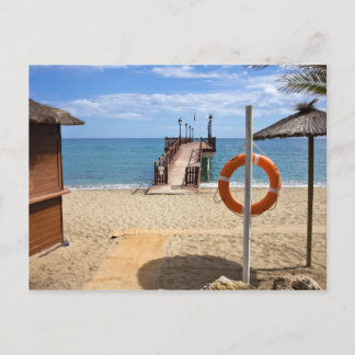 Marbella Beach in Spain Postcard