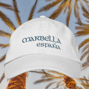 Marbella España Spain Beach Embroidered Hat