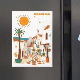 Marbella spain holiday mediterranean souvenir  magnet