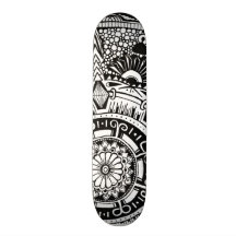 Marbke circle skateboard with bohemian style