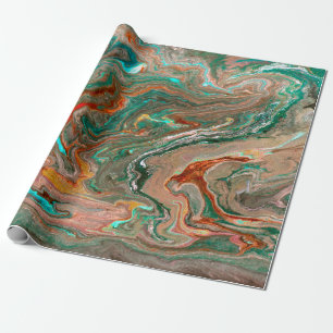 Marble abstract acrylic background. Marbling artwo Wrapping Paper