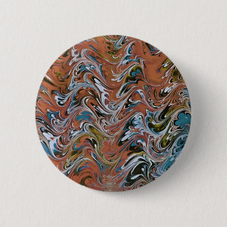 Marble Abstract In Red 6 Cm Round Badge