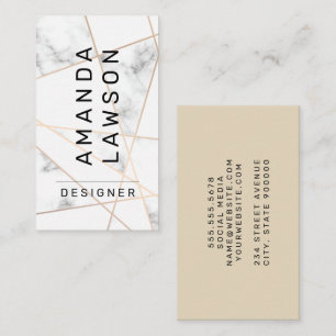 Marble   Abstract Lines Business Card