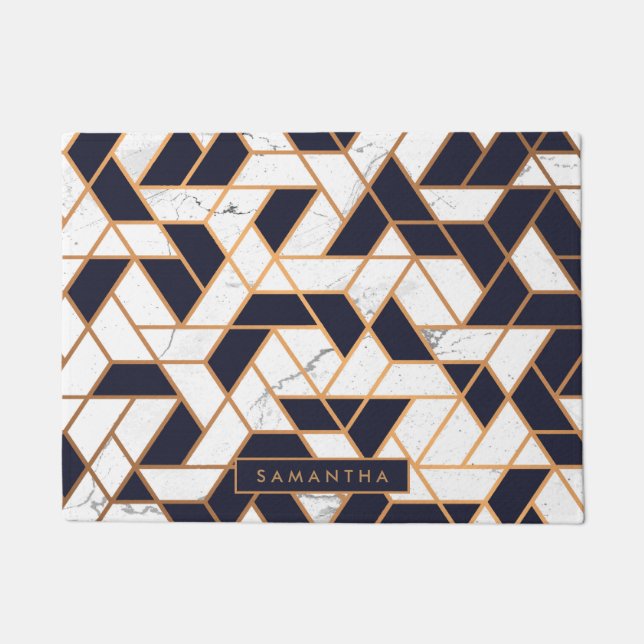 Marble Abstract Mosaic Doormat (Front)