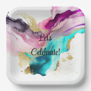 Marble Abstract Plates