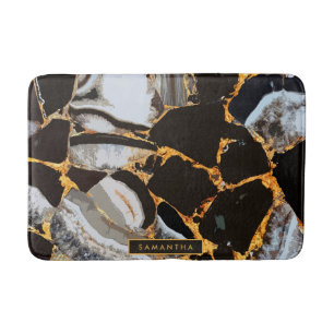 Marble Abstract Texture Bath Mat